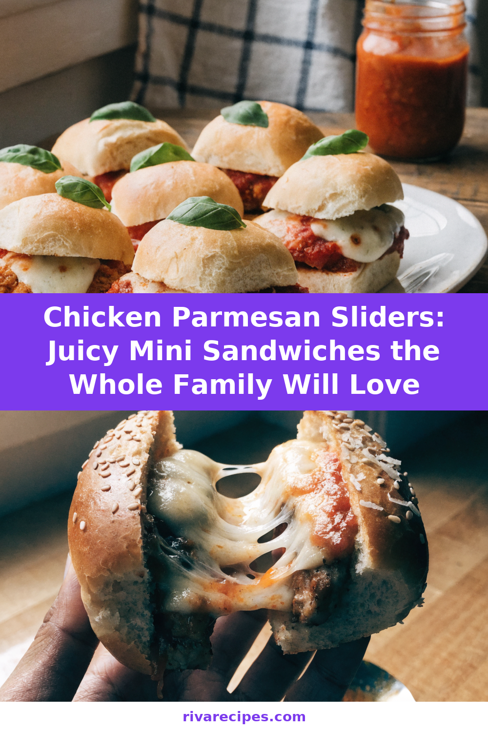 Chicken Parmesan Sliders: Juicy Mini Sandwiches the Whole Family Will Love Pinterest recipe pin